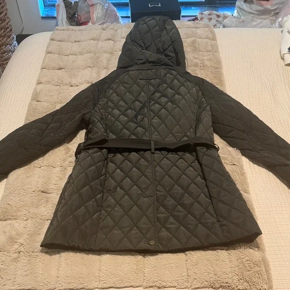 Ralph Lauren Quilted Dark Green Hooded Jacket